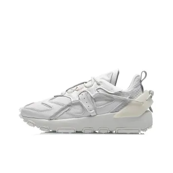LiNing CF Tracing Cushioning Wear Resistant Low Top Casual Shoes Men's White