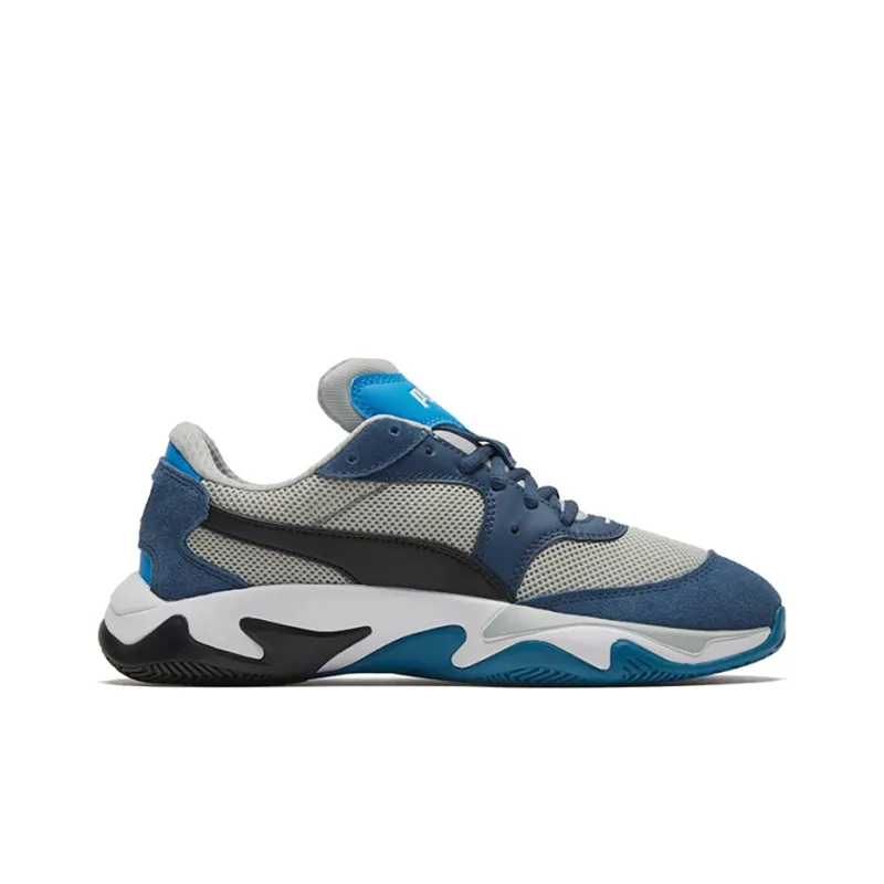 PUMA Storm Stitching 'Gray Dark Blue White'-1