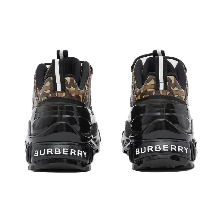 Burberry Arthur Monogram Print Black Bridle Brown-4