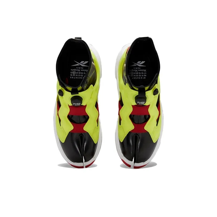 Reebok Maison Margiela X InstaPump Fury Tabi 'Black Yellow Red'-4