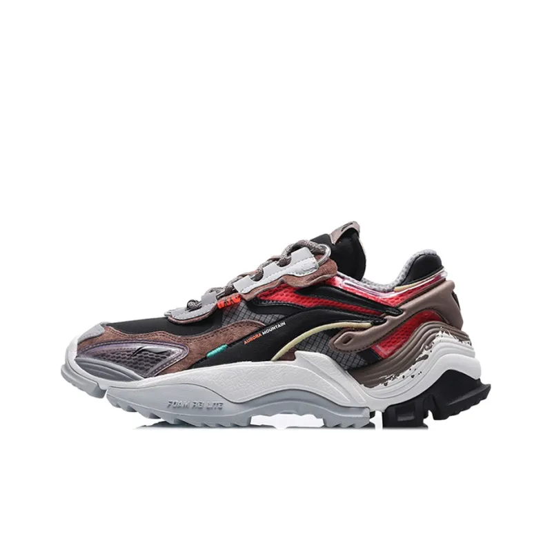 LiNing Aurora Mountain Travel Cushioning Wear Resistant Low Top Casual Shoes Men's-0
