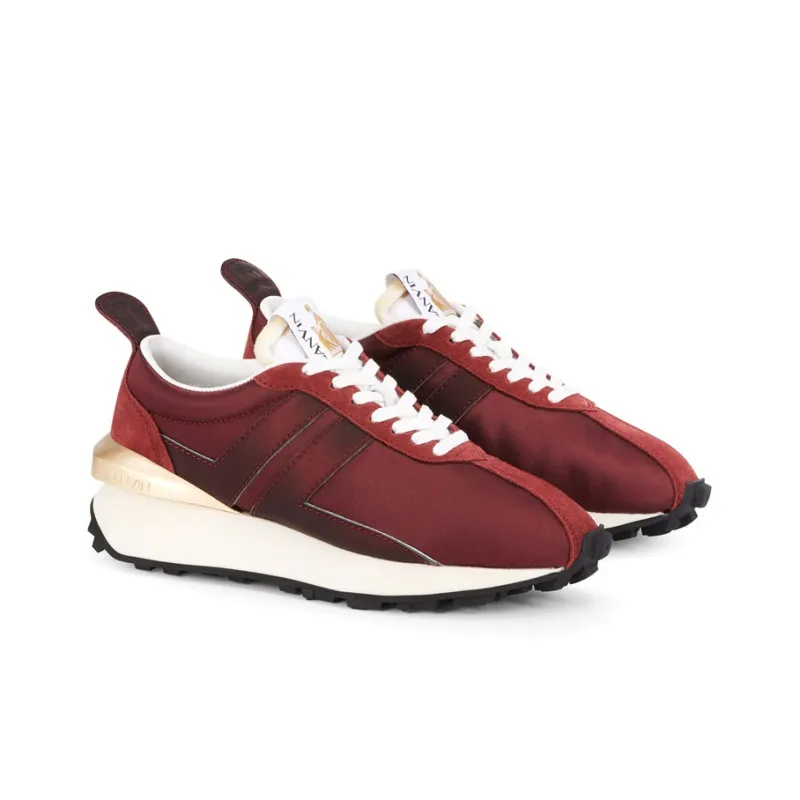 Lanvin Bumpr Casual Shoes Women's Low Top Burgundy-2
