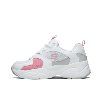 Skechers D'Lites Airy 2.0 Low Top Running Shoes Pink/White Women's