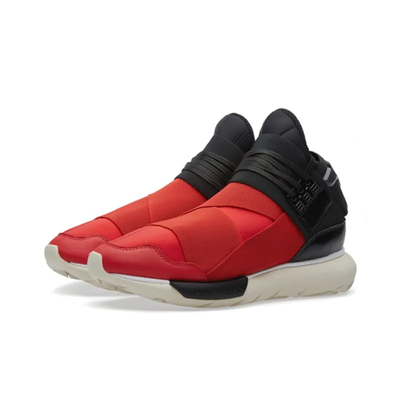 Adidas Y3 Qasa High Red Black-2