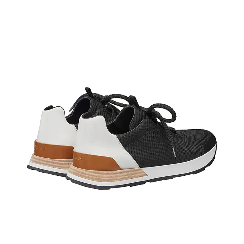 HERMES Buster Sneaker Cushioning Low-Top Casual Shoes Women's Black-3