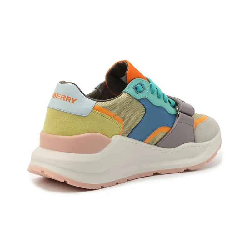 Burberry Ramsey Slip Resistant, Abrasion Resistant, Support, Balance Low Top Sports Casual Shoes Women's Multicolor-1