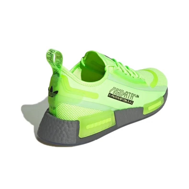 Adidas Originals Nmd R1 Spectoo Signal Green Grey-3