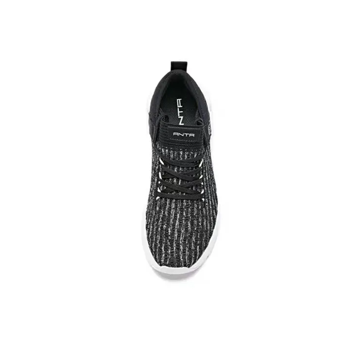 Anta Energy Ring Technology Cushioned Slip Resistant Abrasion Resistant Breathable Low Top Casual Shoes Women's Black-3
