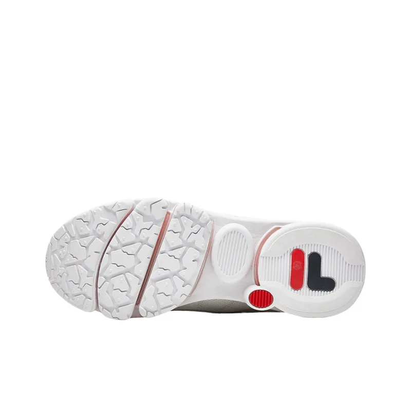FILA Silva Trainer Cushioning Anti Slip And Wear Resistant Low Top Casual Shoes Men's White-5