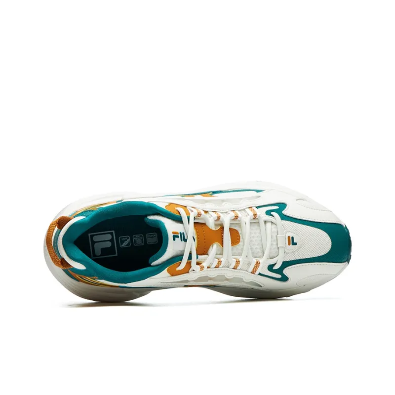 FILA FUSION Pantera Cushioning Anti Slip Wear Resistant Breathability Low Top Casual Shoes Men's Alpine Green-3