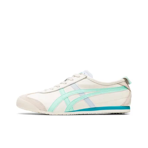 Onitsuka Tiger MEXICO 66 Casual Shoes Women's Low-Top White/Cyan