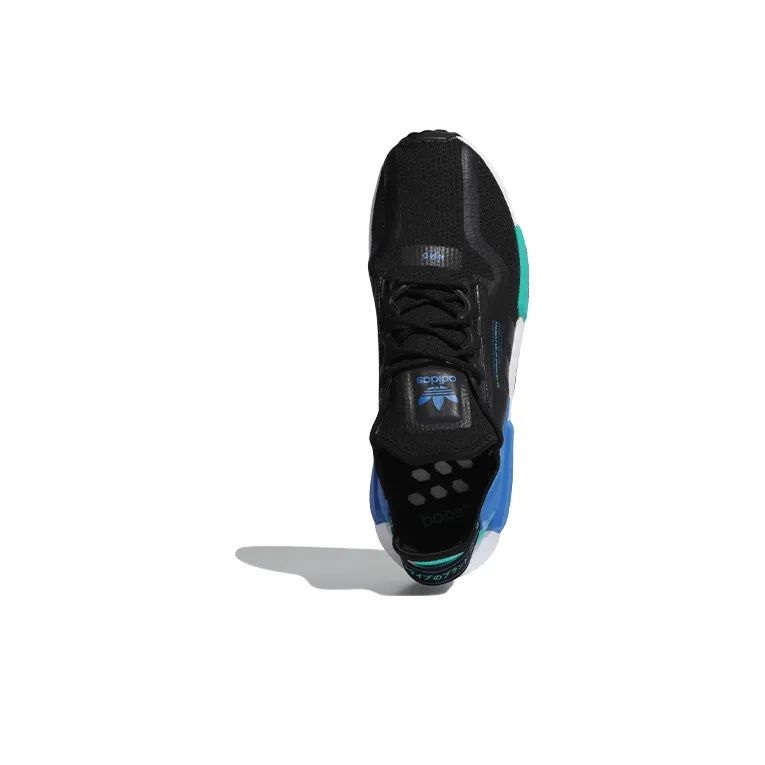 Adidas Originals Nmd R1 V2 Black Cyan-4