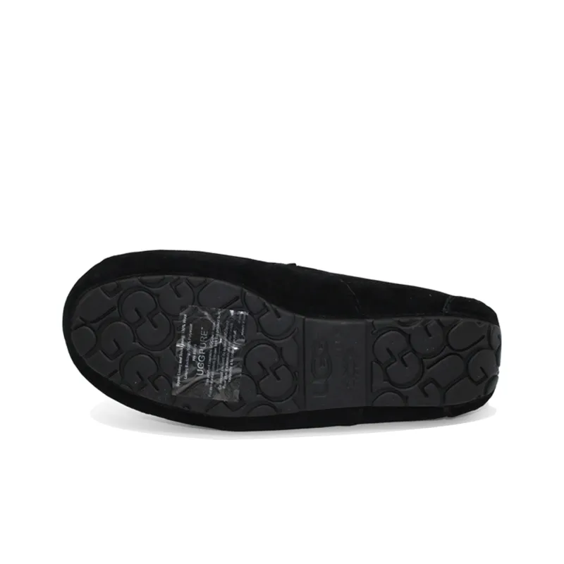 UGG Ascot Leather Slipper 'Black'-5