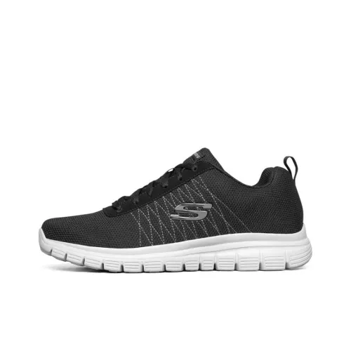 Skechers Burns Cushioned Wear-Resistant Breathable Lightweight Low-Top Casual Shoes Men's Black Gray
