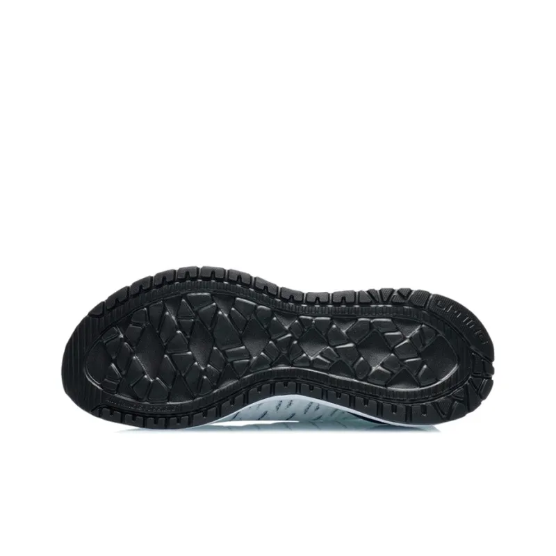 LiNing Soft Cushioned Anti Slip Wear Resistant Breathable Lightweight Low Top Sports Casual Shoes White-4