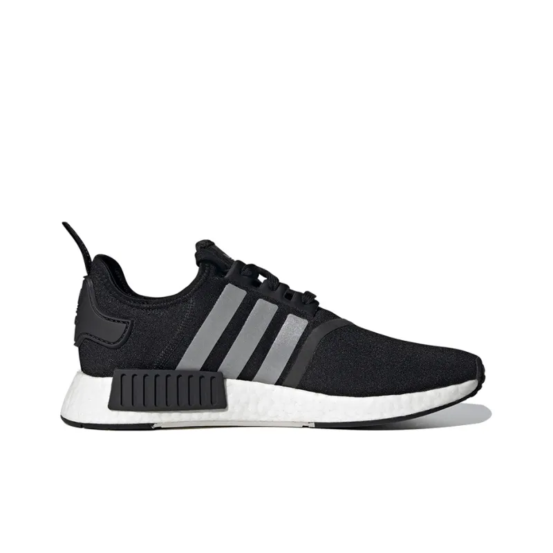 Adidas Nmd R1 Black Silver Solar Red-1