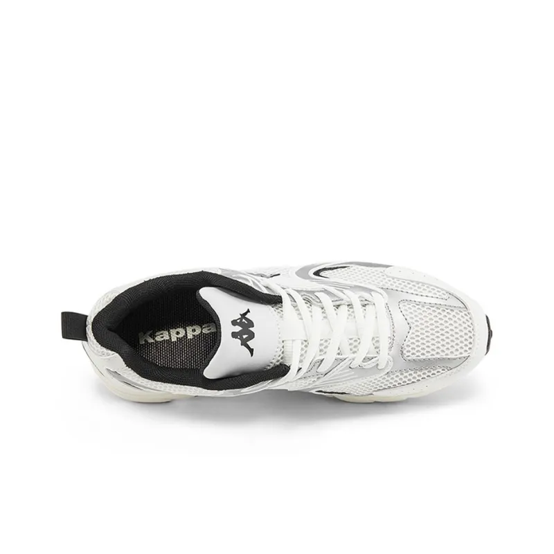 Kappa Shock Absorbers With Slip Resistant And Abrasion Resistant Properties Low Top Casual Shoes Unisex White-3