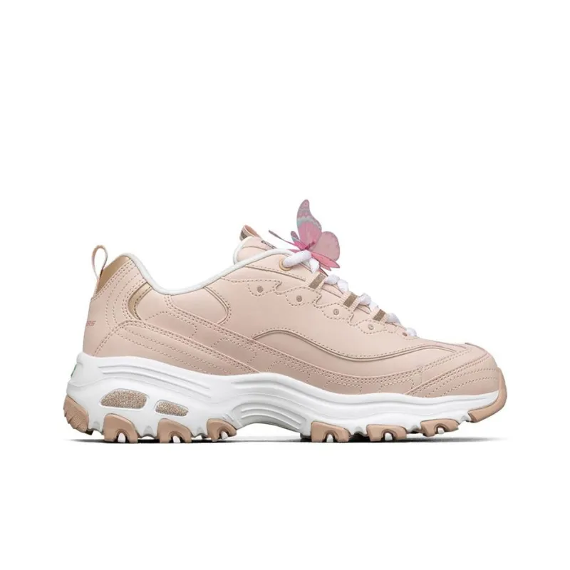 Skechers D'lites 1.0 Low Top Running Shoes Pink Women's-1