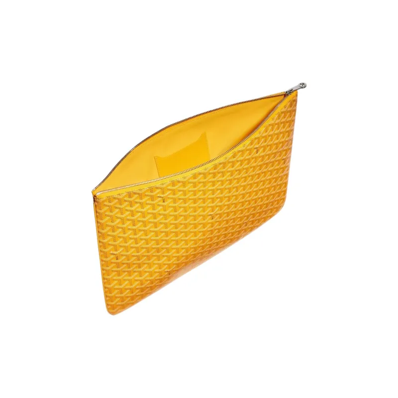 GOYARD SENAT Canvas With Leather Toiletry Bags Storage Bags Clutch Large Size Unisex 11 Colors-13