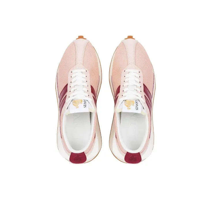 Lanvin Bumpr Anti Slip Wear Resistant Low Top Casual Shoes Women's Red Pink-3