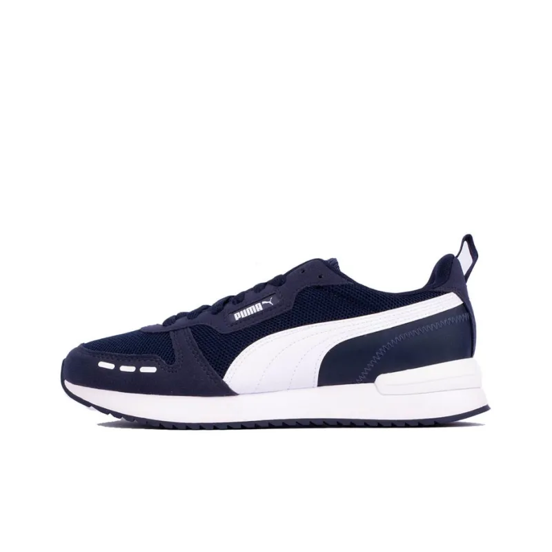 PUMA R78 Adp Cushioned Slip-Resistant Breathable Low-Top Casual Shoes Men's Blue White-0