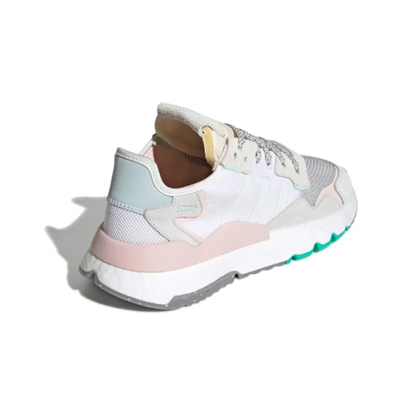 Adidas Nite Jogger White Mint Pink Women's-3