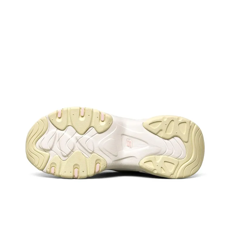 Skechers D'LITES 3.0 3.0 Cushioning Anti-Slip And Wear-Resistant Low-Top Casual Shoes Women's Pink White Yellow-4