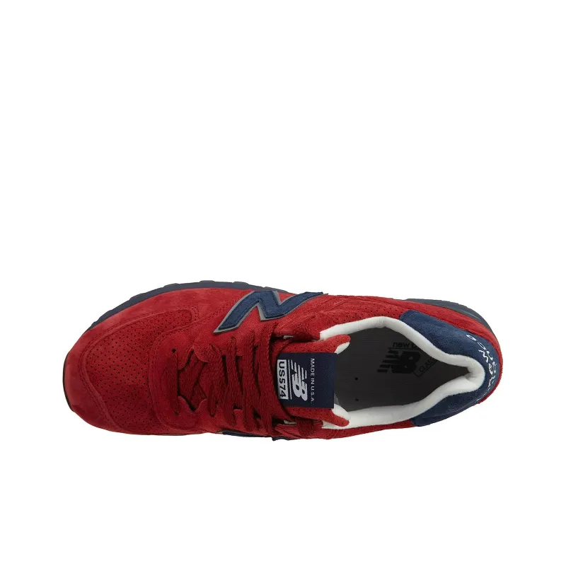 New Balance 574 MiUSA Gym Red Navy-3