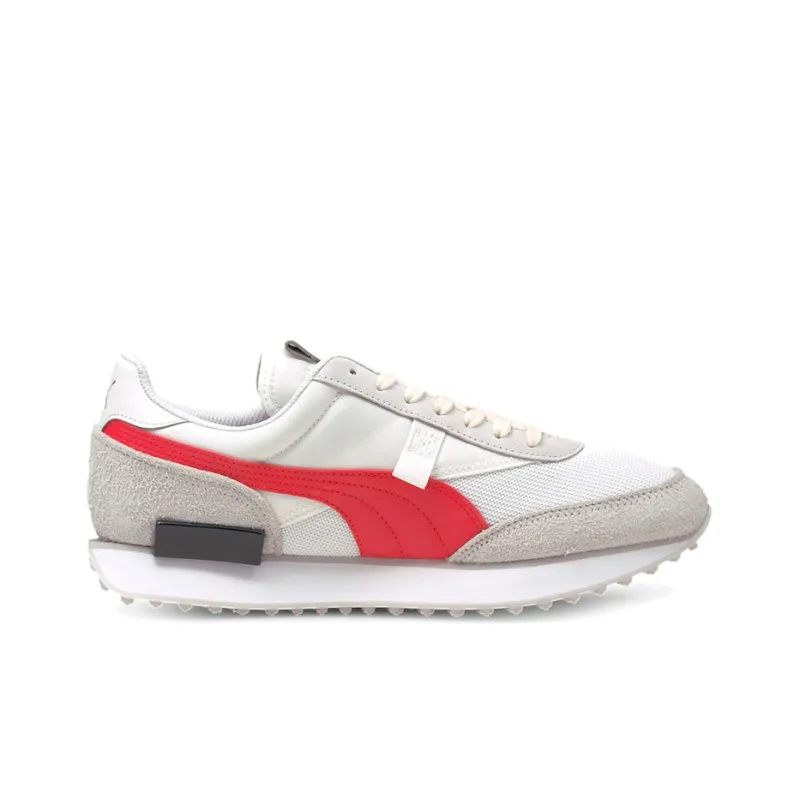 PUMA Future Rider Vintage White Poppy Red-1