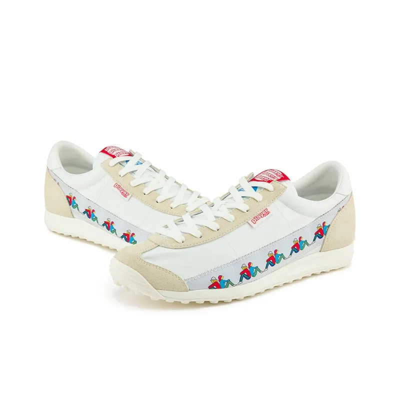 Kappa Cushioned Slip Resistant Abrasion Resistant Low Top Casual Shoes Unisex White-3