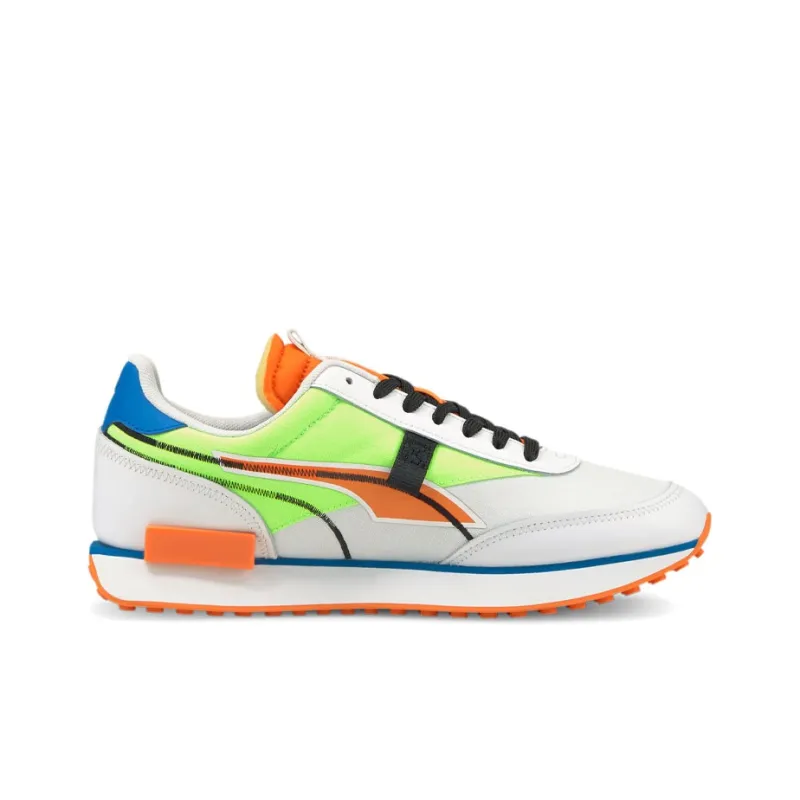 PUMA Future Rider Twofold White Green Glare-1