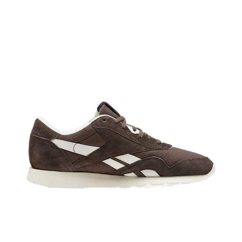 Reebok Classic Nylon Sktn Running Shoes Brown/White-1