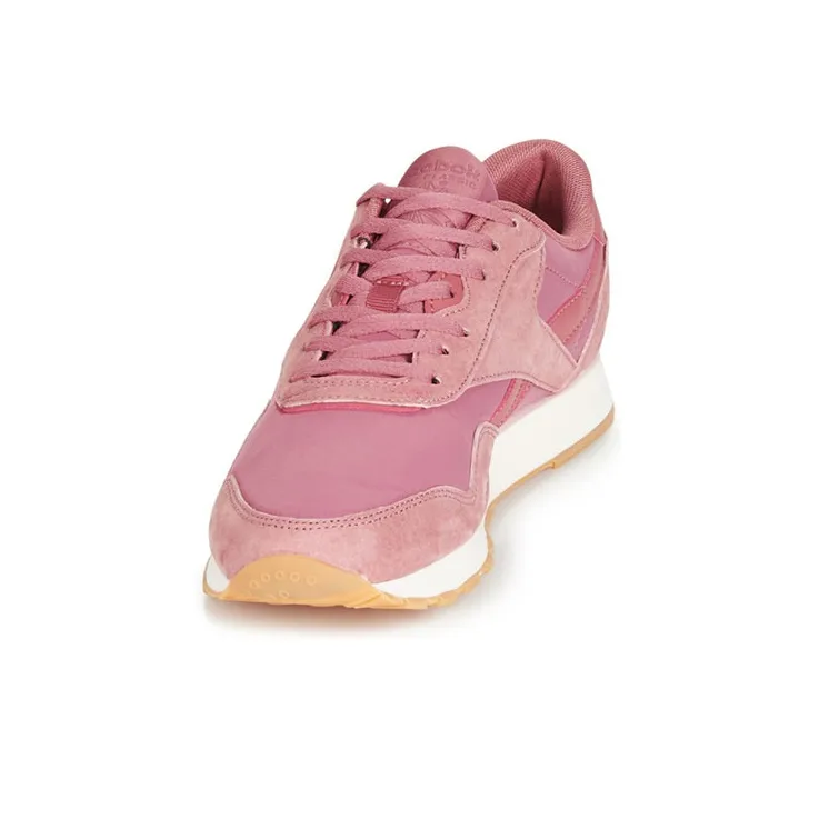 Reebok Classic Nylon Casual Shoes Women's Low-Top Pink-3