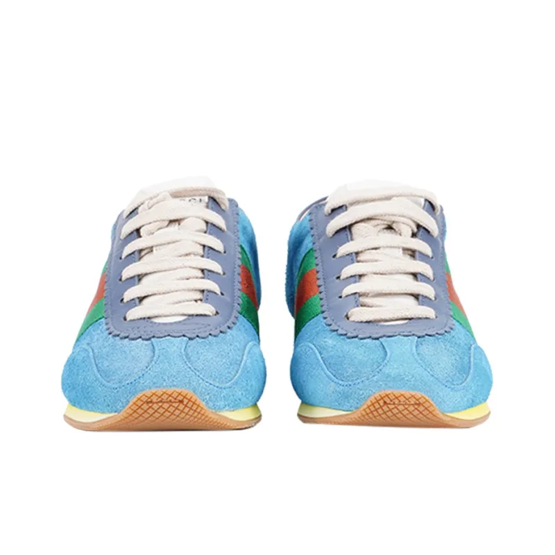 GUCCI Women's Rocket Suede Low 'Blue' Women's-3