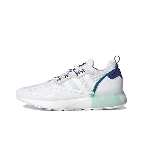 Adidas Originals ZX 2K Boost Casual Shoes Unisex Low-Top White/Blue/Gray