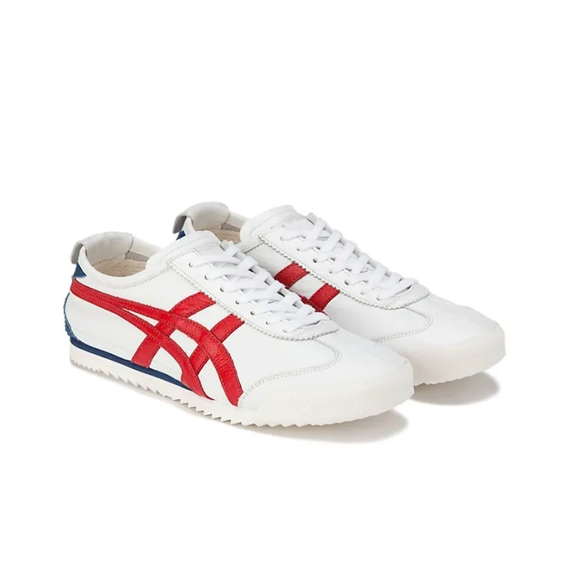 Asics Onitsuka Tiger Mexico 66 Deluxe Nm White Classic Red Women's-2