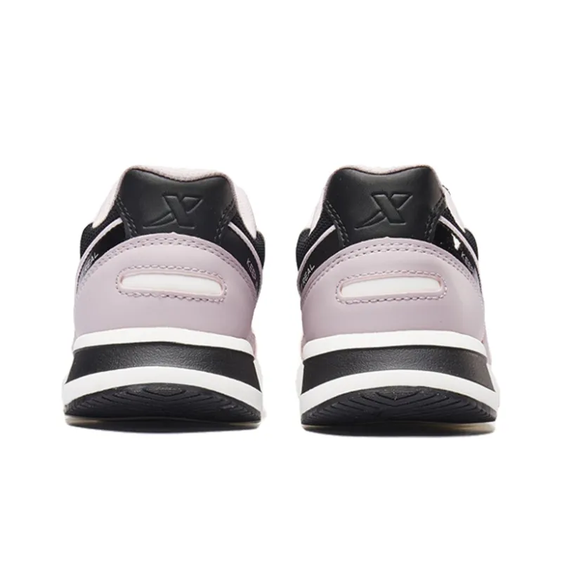 XTEP Durable Breathable Low-Top Sports Casual Shoes Women's Black Pinkish-1