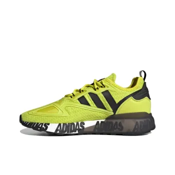 Adidas Originals Zx 2K Boost Bold Logo Graphic Acid Yellow