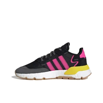 Adidas Originals Nite Jogger Black Magenta Gum Sole