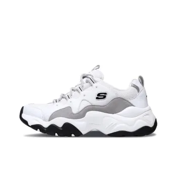 Skechers D Lites 3.0 Low Top Running Shoes White/Gray
