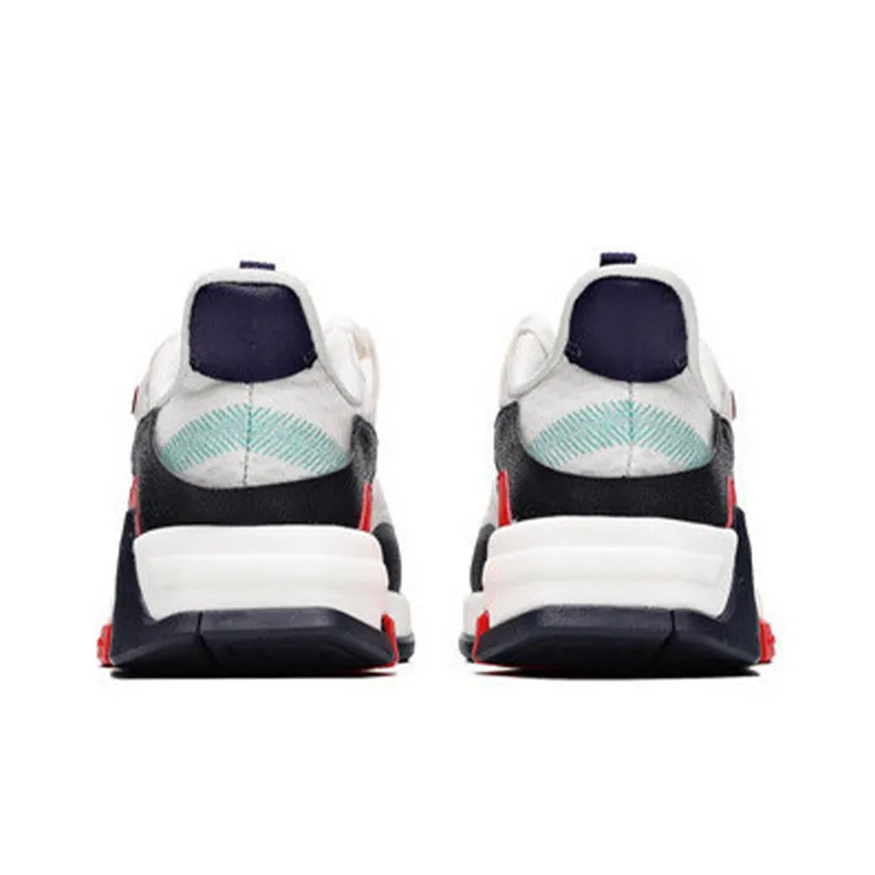 361° Breathable Low Top Sports Casual Shoes Men's White Blue Orange-3