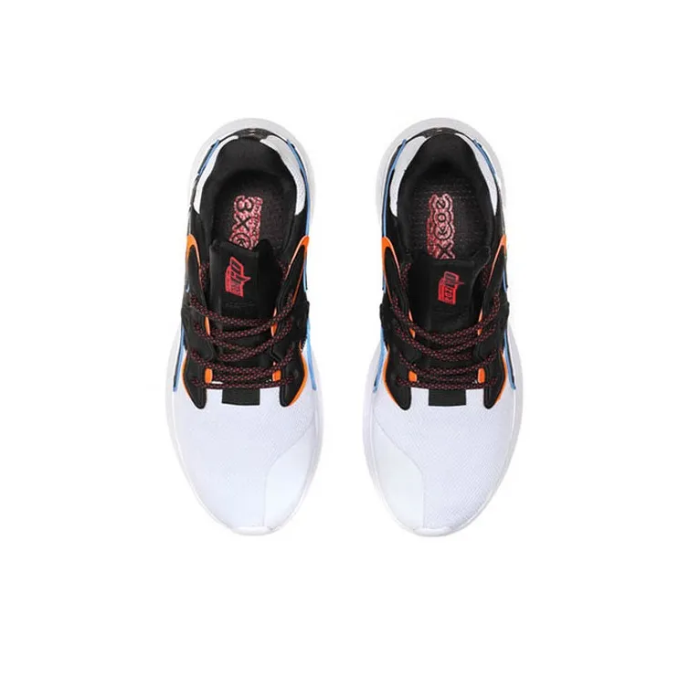 LiNing EazGo Non slip Lightweight Low Top Casual Shoes Men's White Black-3