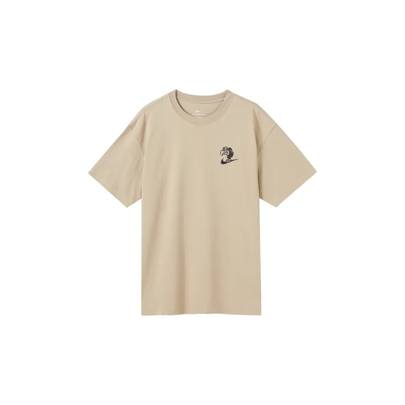 Nike T Shirts Men Beige-0