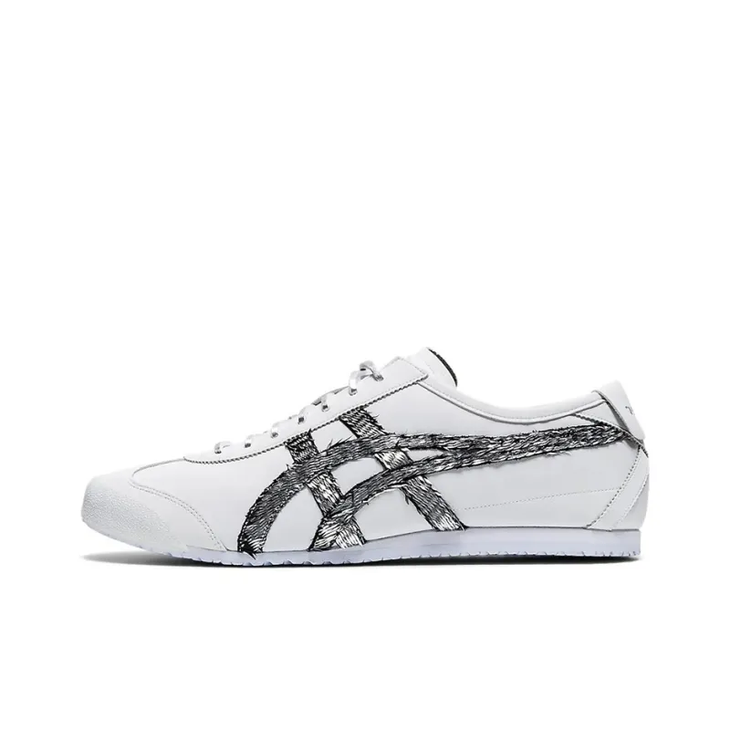 Onitsuka Tiger Mexico 66 Running Shoes White/Black/Slivery-0