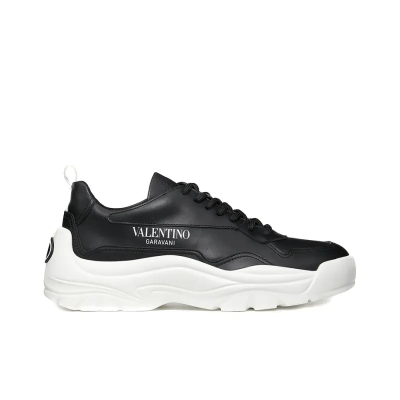 Valentino Gumboy GARAVANI Low Top Casual Shoes Women's Black White-1