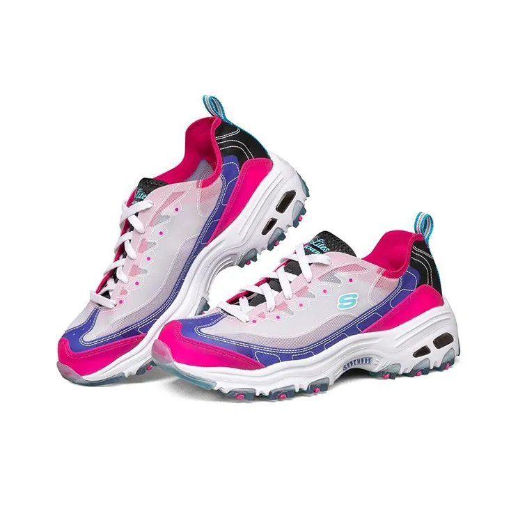 Skechers D'Lites 1.0 Low Top Running Shoes Red Women's-2