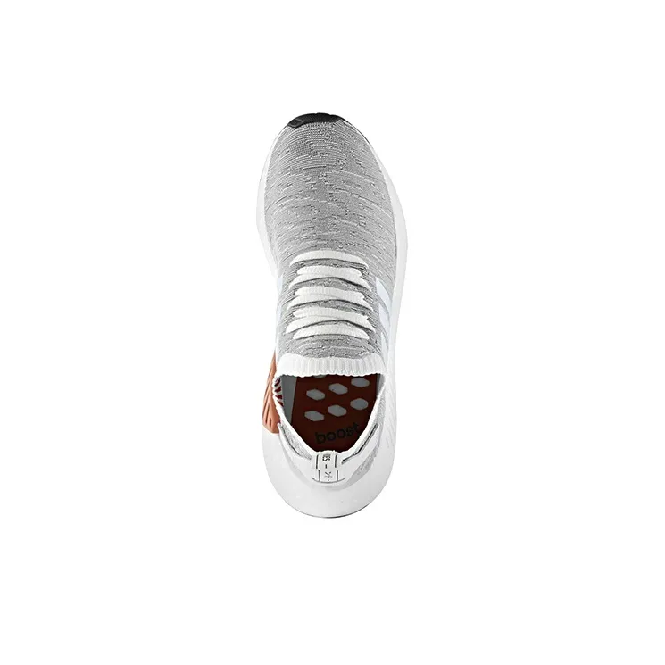 Adidas Nmd R2 Primeknit White Black-3