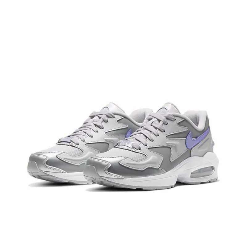 Nike Air Max 2 Light SE Vast Grey Purple Agate Women's-2