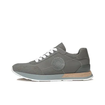 HERMES Drive Low Top Casual Shoes Women's Ash Gray
