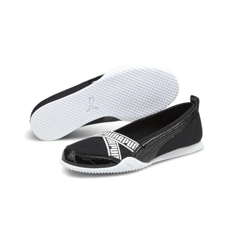 PUMA Ballerina P Slip-Resistant Low-Top Casual Shoes Women's Black-4